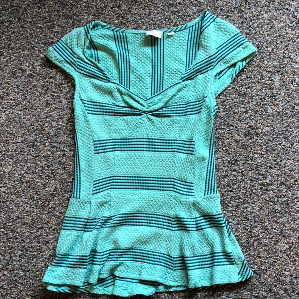 Anthropologie peplum top